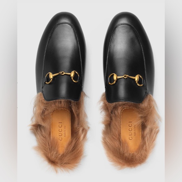 Gucci Princetown Furry Mule sz 38 - Picture 2 of 7